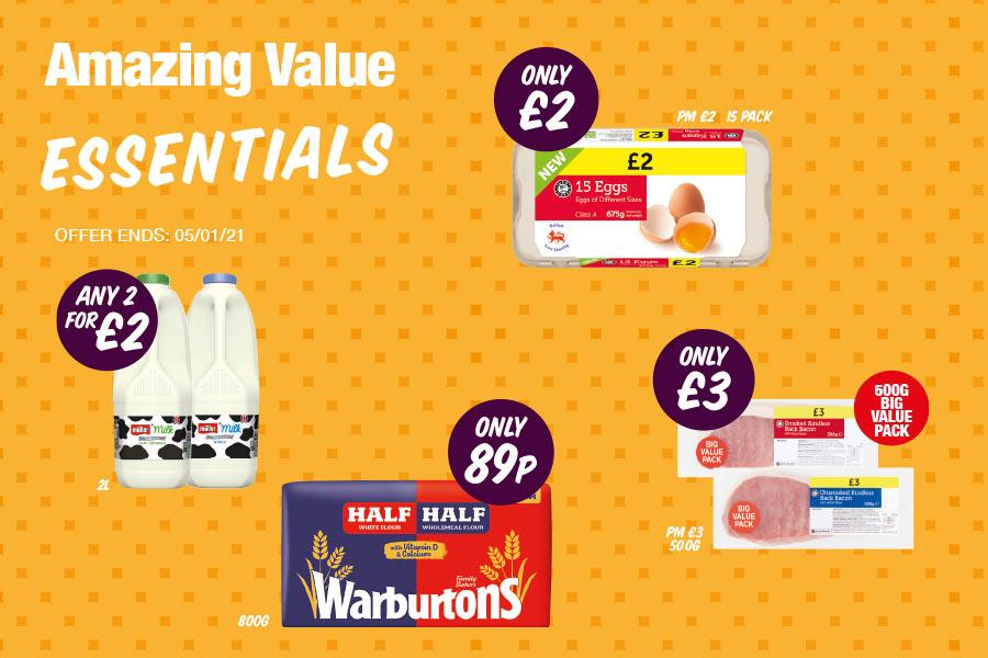 Essential Items during lockdown Premier