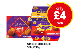 Cadbury Eggs Biscoff, Caramel, Creme Egg - Now Only £4 at Premier