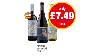 Jam Shed Shiraz, Chardonnay, The Secretary Bird - Now Only £7.49 at Premier