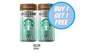 Starbucks Doubleshot Espresso - Buy 1 Get 1 FREE at Premier