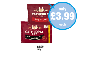 Cathedral City Mature Cheddar, Extra - Now Only £3.99 at Premier