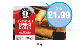 Easy Cook 15 Vegetable Spring Rolls - Now Only £1.99 at Premier