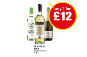 I Heart Wines Bubbly, Chardonnay, Hardy's - Any 2 for £12 at Premier
