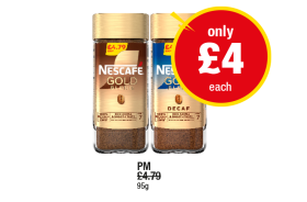 Nescafe Gold, Decaf - Now Only £4 at Premier