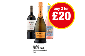 Casillero Del Diablo, Canti Prosecco, Jam Shed - Any 3 for £20 at Premier