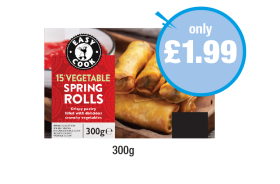 Easy Cook Vegetable Spring Rolls - Now Only £1.99 at Premier