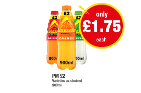 Lucozade Orange, Original, Apple - Now Only £1.75 at Premier
