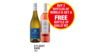 Nobilo, Gallo - Buy 2 Bottles of Nobilo & Get A Free Bottle of Gallo at Premier