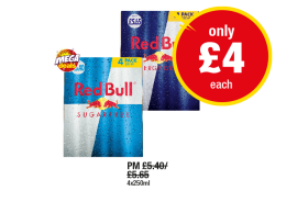 Red Bull, Sugar Free - Now Only £4 at Premier