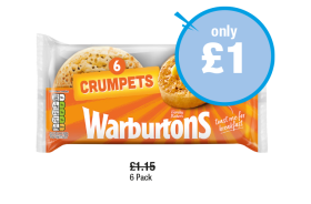 Warburtons Crumpets - Now Only £1 at Premier