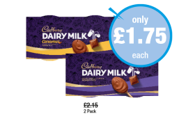 Cadbury Dairy Milk Pots, Caramel - Now Only £1.75 at Premier