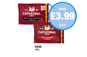 Cathedral City Cheddar Mature, Extra - Now Only £3.99 at Premier