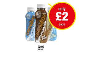 Grenade Protein Shake Cookies & Cream, Fudge Brownie, White Chocolate - Now Only £2 at Premier