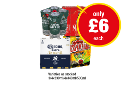 John Smiths, Madri, Corona, Desperados - Now Only £6 at Premier