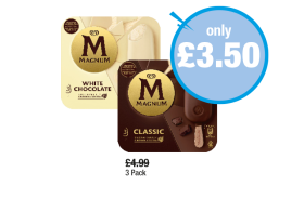 Magnum Classic, White Chocolate - Now Only £3.50 at Premier
