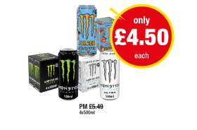 Monster Original, Juiced Mango, Ultra - Now Only £4.50 at Premier