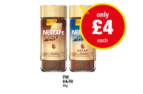 Nescafe Gold, Decaf - Now Only £4 at Premier