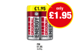 Original Energy Drink Cans - Now Only £1.95 at Premier