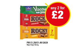 Viscount, Rocky Chocolate, Caramel - Any 2 for £2 at Premier