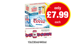 Brewdog Cold Beer, Coors, Rekorderlig Wild Berries - Now Only £7.99 at Premier