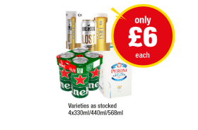 Brewdog Lost Lager, Heineken, Peroni - Now Only £6 at Premier