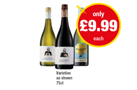 Greasy Fingers Chardonnay, Luscious Red, Brancott Sauvignon Blanc - Now Only £9.99 at Premier