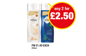 Imperial Leather Body Wash Cotton Flower & Vanilla, Blue Cypress & Eucalyptus - Any 2 for £2.50 at Premier