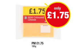 Mild Coloured Cheese - Now Only £1.75 at Premier