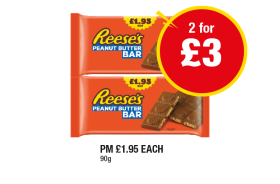 Reese's Peanut Butter Bar - Any 2 for £3 at Premier