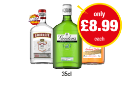 Smirnoff, Gordon's, Captain Morgan - Now Only £8.99 at Premier