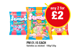Squashies Drumsticks, Tropical, Drumsticks - Any 2 for £2 at Premier