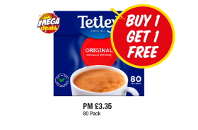 Tetley - Now Only Buy 1 Get 1 FREE at Premier