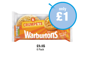 Warburton Crumpets - Now Only £1 at Premier