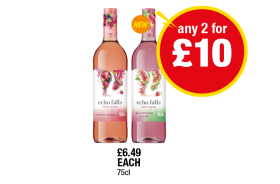 Echo Falls Summer Berries, Watermelon & Kiwi - Any 2 for £10 at Premier