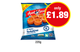 Aunt Bessie's Golden Yorkshire Puddings - Now Only £1.89 at Premier