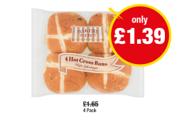 Bakery Select Hot Cross Buns - Now Only £1.39 at Premier