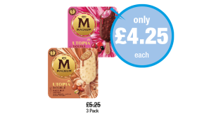 Magnum Utopia Raspberry, Hazelnut - Now Only £4.25 at Premier