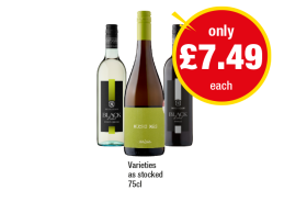 McGuigan Black Label Pinot Grigio, Shiraz, Mucho Mas White - Now Only £7.49 at Premier