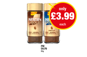 Nescafe Gold, Decaf - Now Only £3.99 at Premier