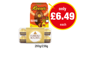 Reese's Easter Egg, Ferrero Rocher - Now Only £6.49 at Premier