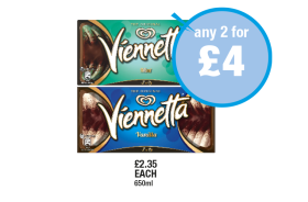 Viennetta Mint, Vanilla - Any 2 for £4 at Premier