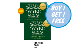 Wyke Salted Butter - Buy 1 Get 1 Free at Premier