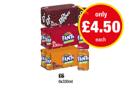 Dr Pepper, Fanta Fruit Twist, Orange - Now Only £4.50 each at Premier