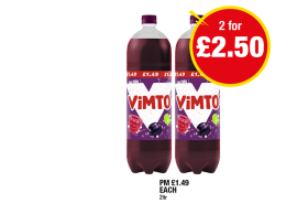 Vimto - Now 2 for £2.50 at Premier