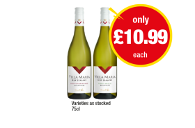 Villa Maria Sauvignon Blanc, Pinot Grigio - Now Only £10.99 at Premier