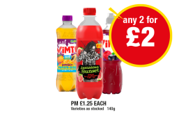 Vimto, Sunset Papaya-Dise, Jamaican Sunset - Any 2 for £2 at Premier
