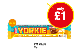 Yorkie Salted Caramel Pretzel - Now Only £1 at Premier