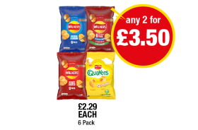 Walkers Cheese & Onion, Classic Variety, Ready Salted, Quavers Cheese - Any 2 for £3.50 at Premier