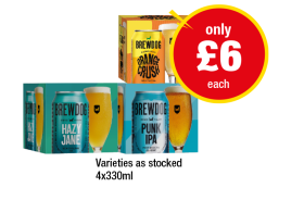 Brewdog Orange Crush, Hazy Jane, Punk IPA - Now Only £6 at Premier