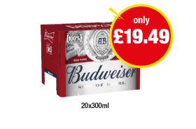 Budweiser - Now Only £19.49 at Premier